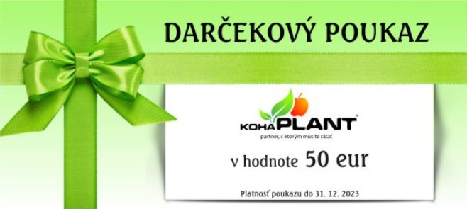 DARČEKOVÝ POUKAZ V HODNOTE 50 EUR